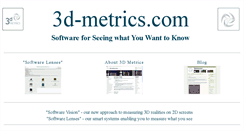 Desktop Screenshot of 3d-metrics.com
